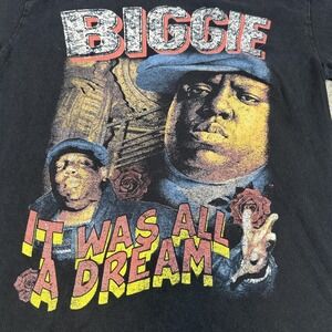 Notorious BIG Shirt Mens Small Black It Was All A Dream Rap Hip Hop Graphic Tee